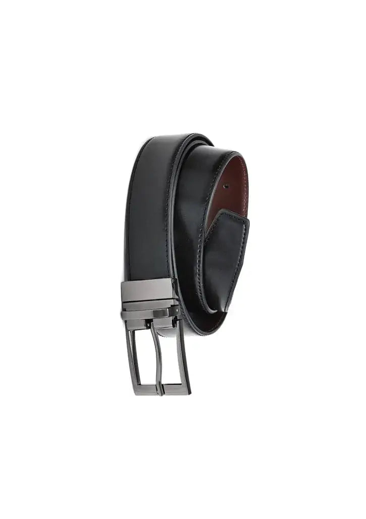 Biz Corporates Mens Leather Reversible Belt 99300 Corporate Wear Biz Corporates 72 - 97 Black